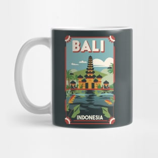 A Vintage Travel Art of Bali Indonesia Mug